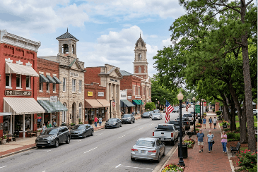 Douglas, Georgia Street with Shops