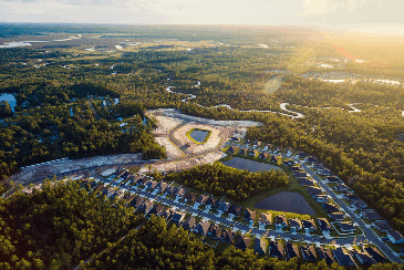Aerial view of community Yulee, Florida