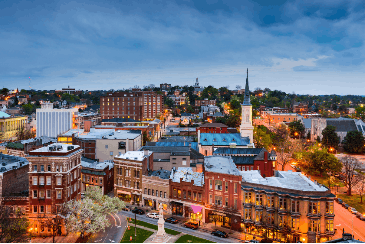 Macon, Georgia USA Downtown skyline